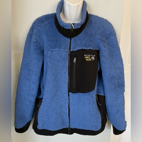 Mountain Hardwear Jackets & Blazers - Vintage Mountain Hard Wear XL Jacket Polartec Womens Blue Black Fleece Full Zip